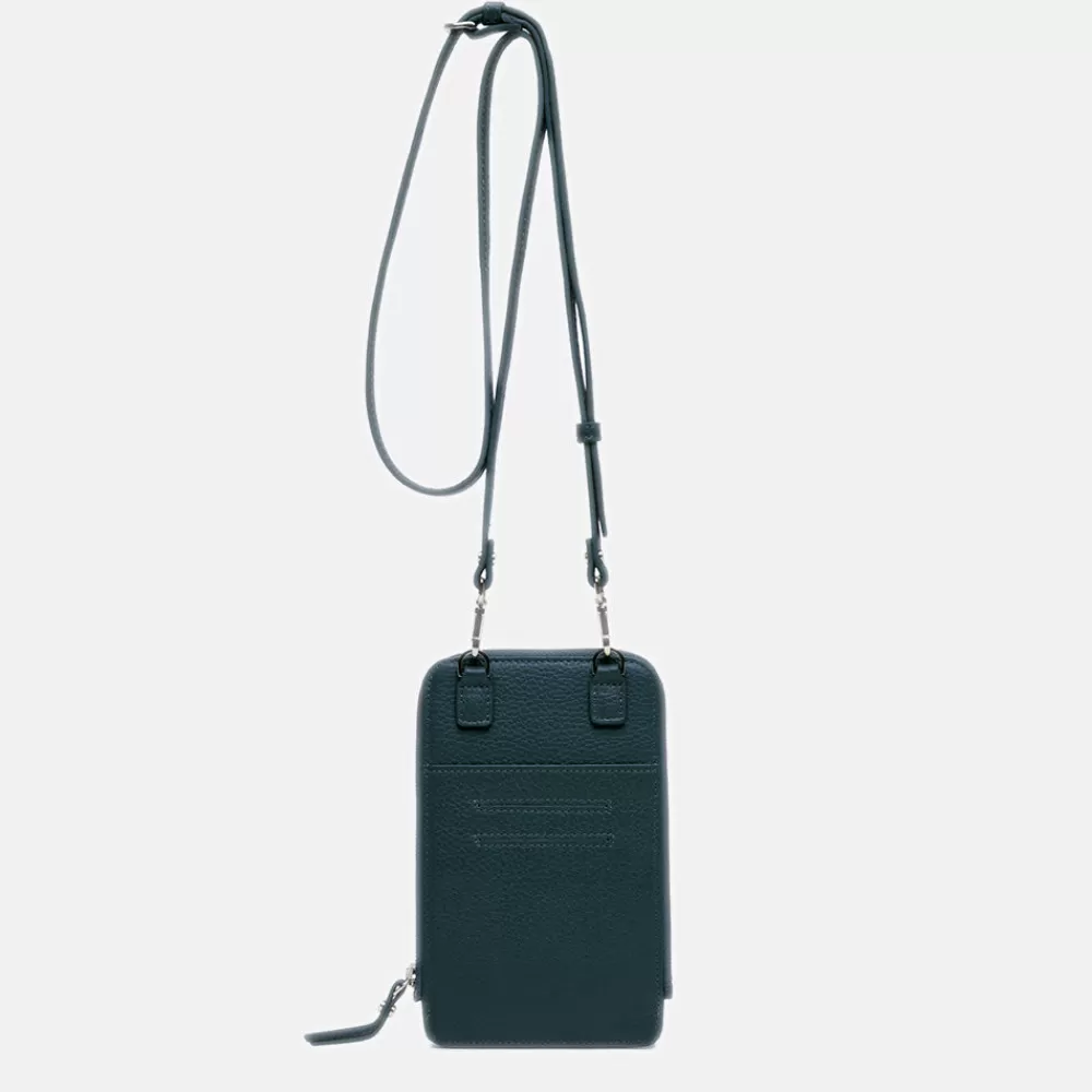 Petrol Blue Leather Dollaro Phone Bag>Caroline Gardner Cheap