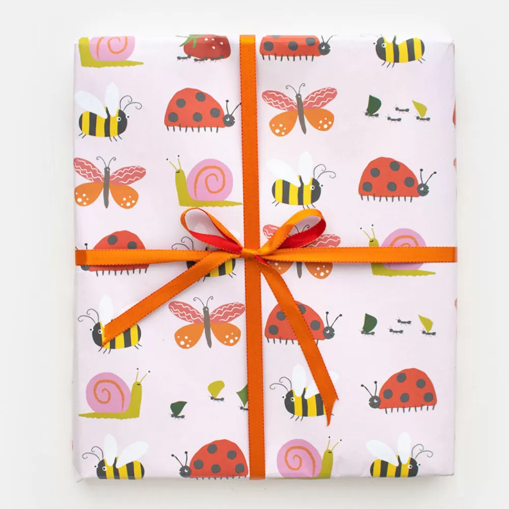 Pink Bugs Wrapping Paper>Caroline Gardner Best Sale