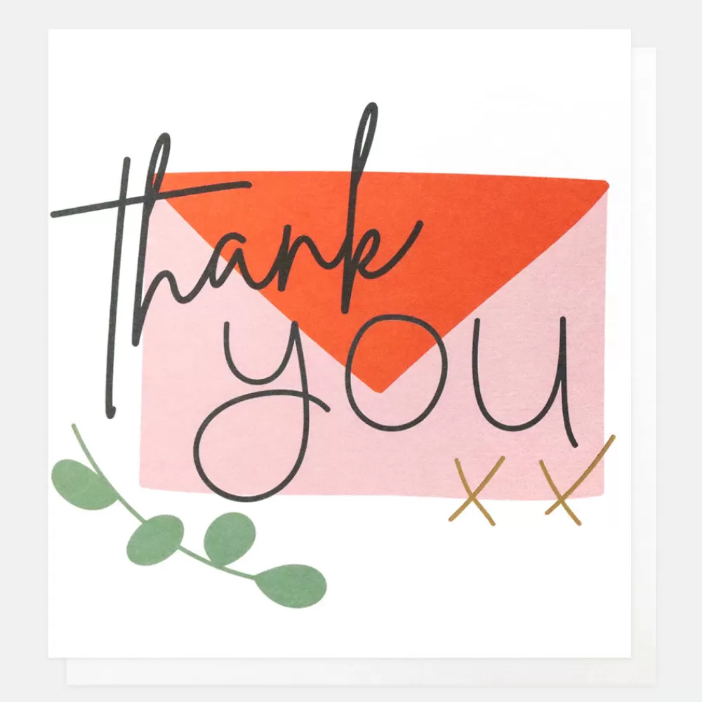 Pink Letter Thank You Card>Caroline Gardner Sale