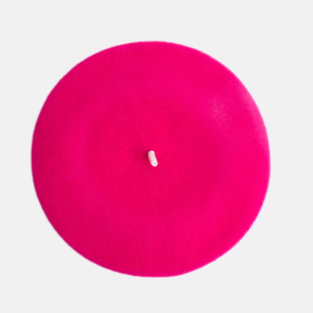 Pink Pure Merino Classic Beret>Caroline Gardner Sale