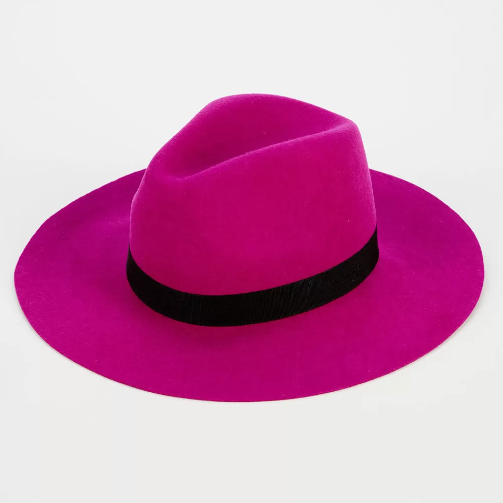 Pink Wool Fedora>Caroline Gardner Flash Sale