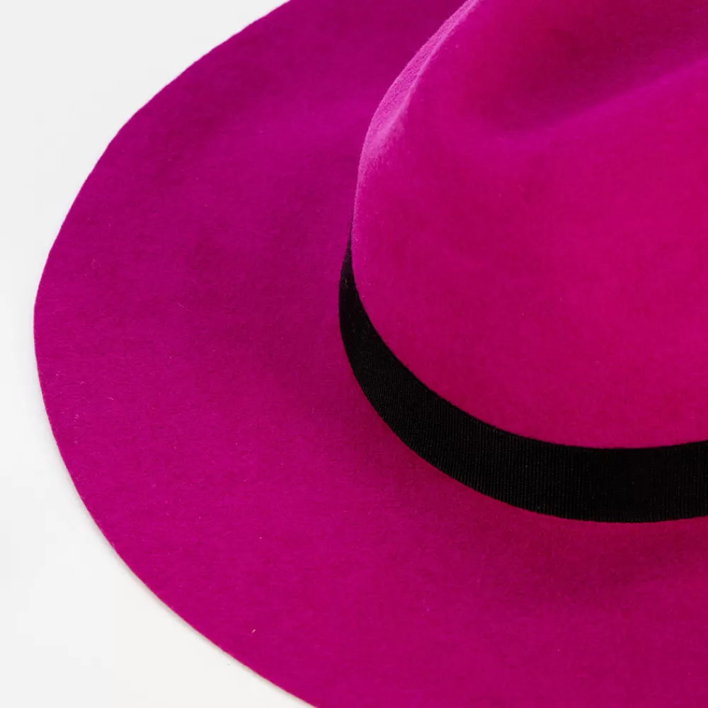 Pink Wool Fedora>Caroline Gardner Flash Sale