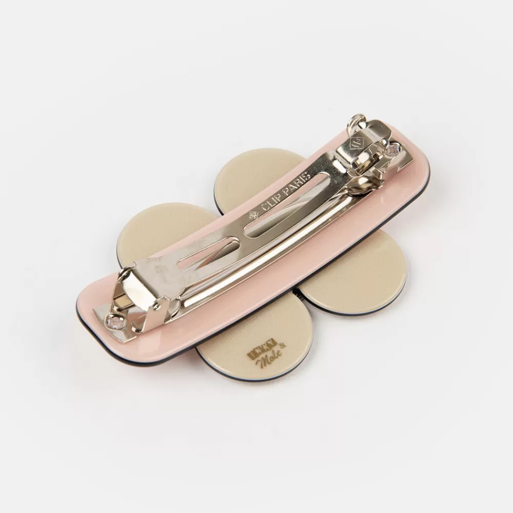 Pink/Cream Florence Hair Clip>Caroline Gardner Online