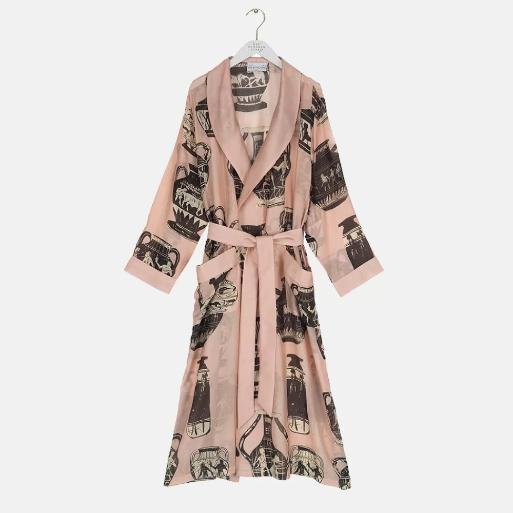 Plaster Pink Pots Dressing Gown>Caroline Gardner Outlet