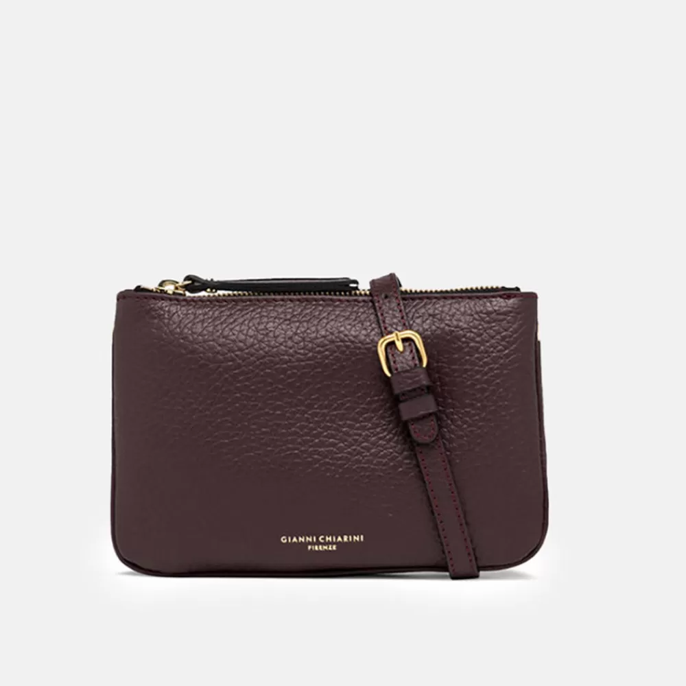 Plum Leather Frida Crossbody Bag>Caroline Gardner Flash Sale