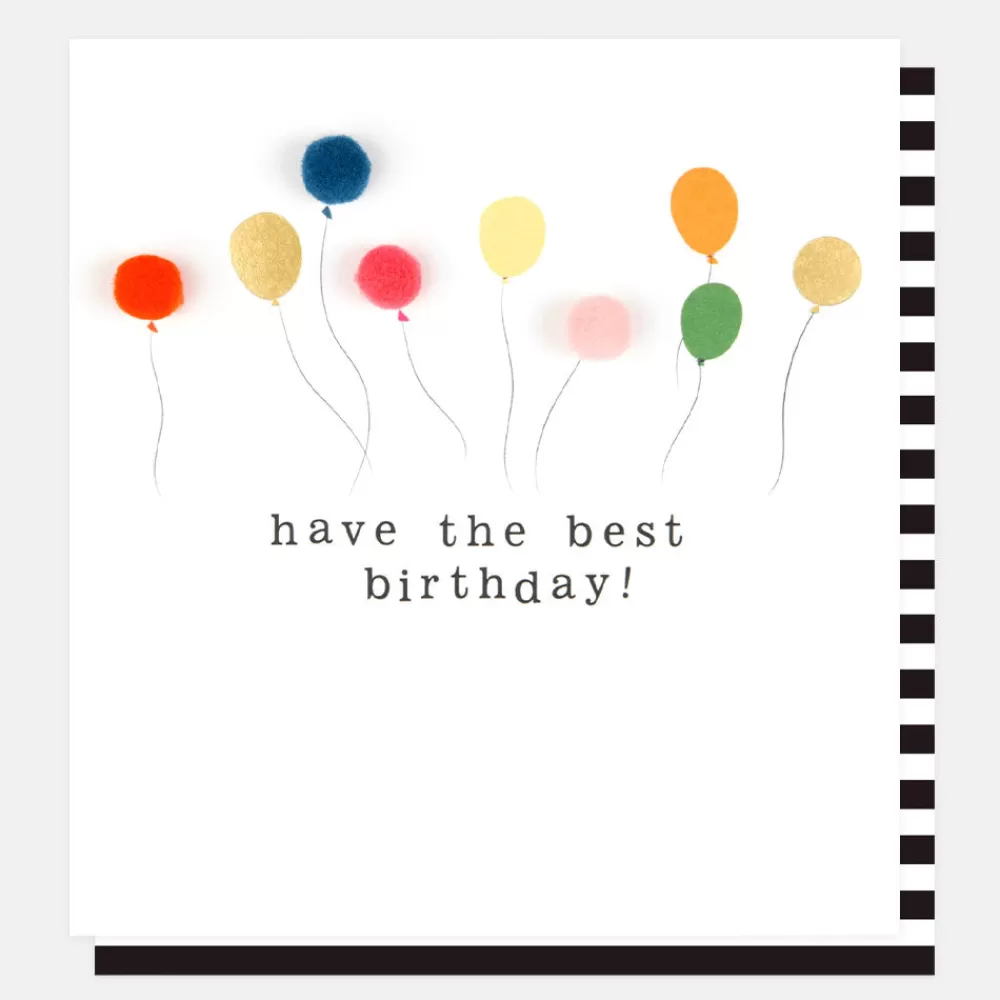 Pom Pom Balloons Birthday Card>Caroline Gardner Discount