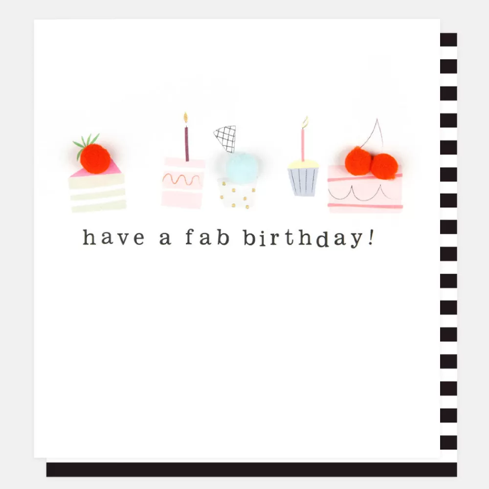 Pom Pom Cakes Birthday Card>Caroline Gardner Flash Sale