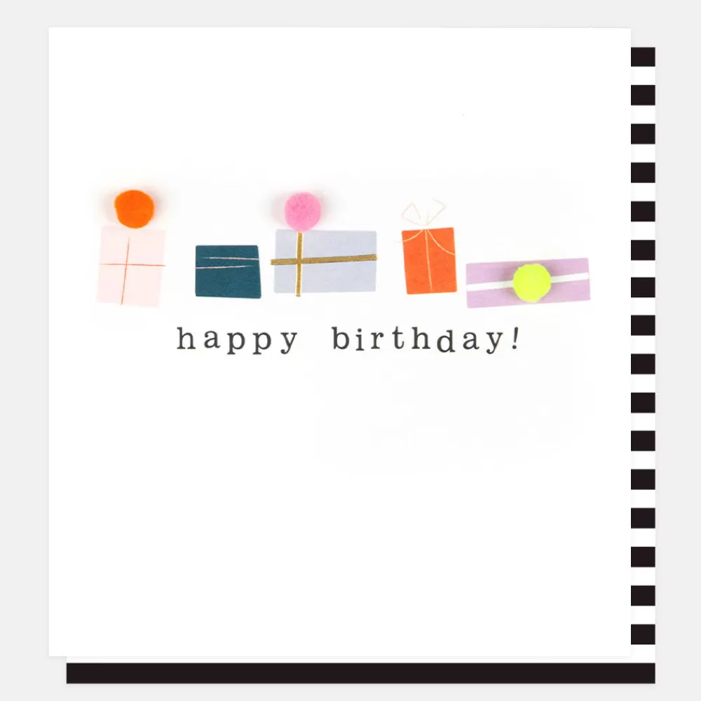 Pom Pom Presents Birthday Card>Caroline Gardner Sale