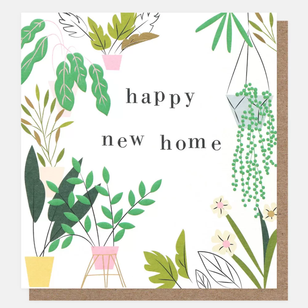 Pot Plants New Home Card>Caroline Gardner Clearance