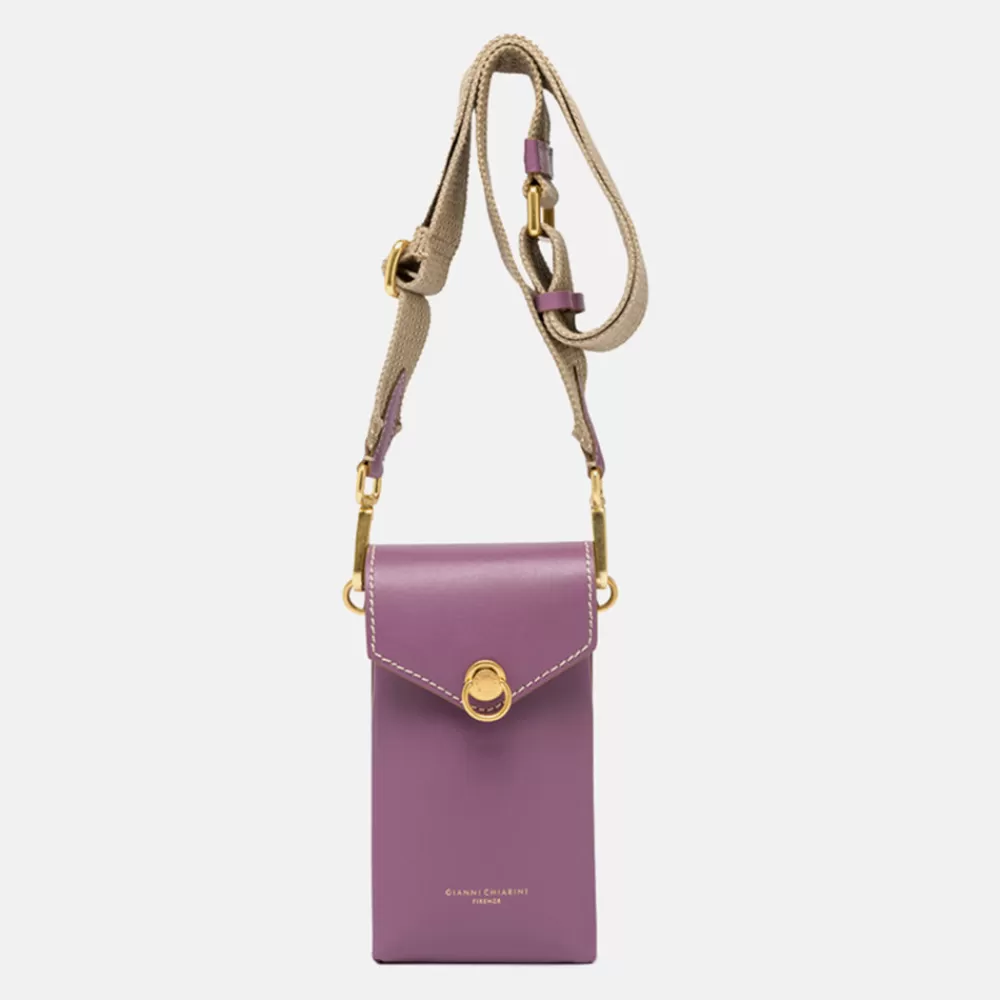 Purple Leather Corallo Phone Bag>Caroline Gardner Hot