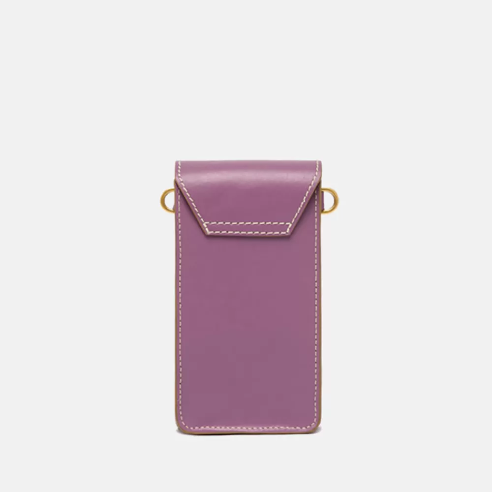 Purple Leather Corallo Phone Bag>Caroline Gardner Hot