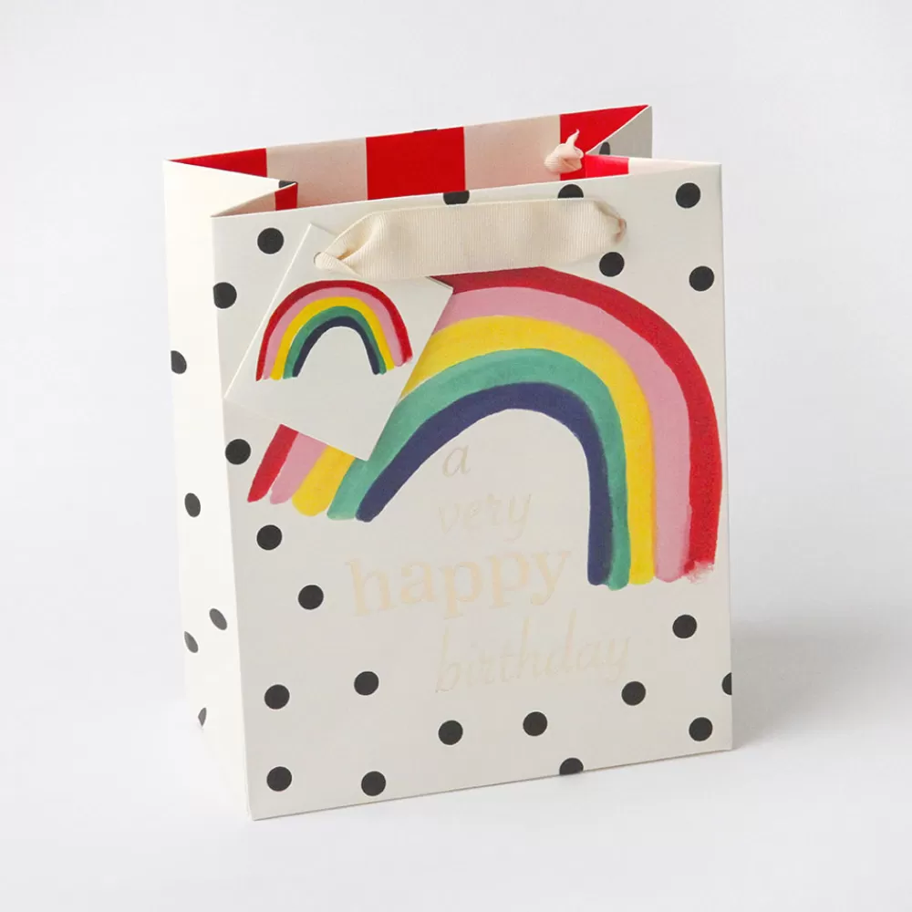 Rainbow Birthday Medium Gift Bag>Caroline Gardner Cheap