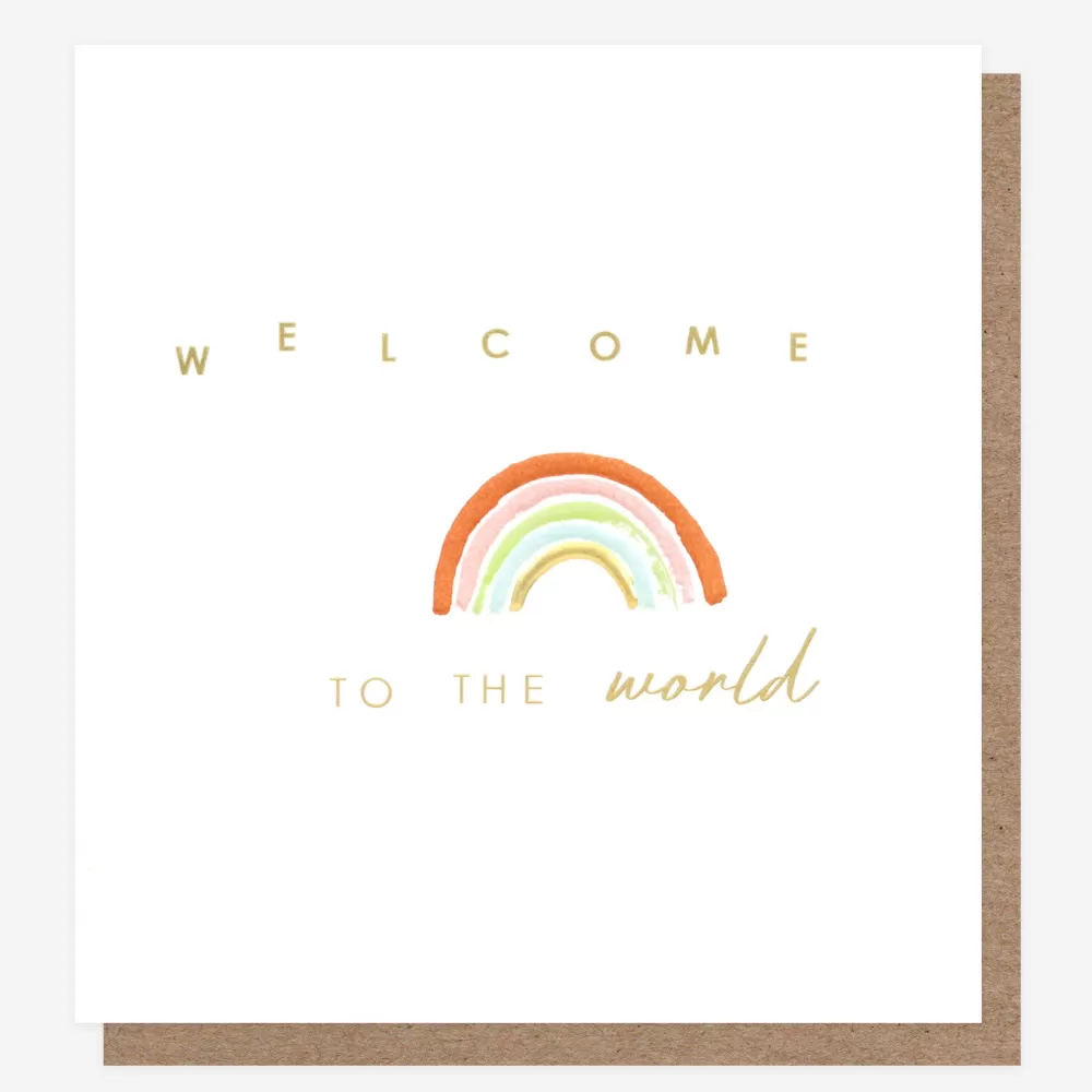 Rainbow New Baby Card>Caroline Gardner Online