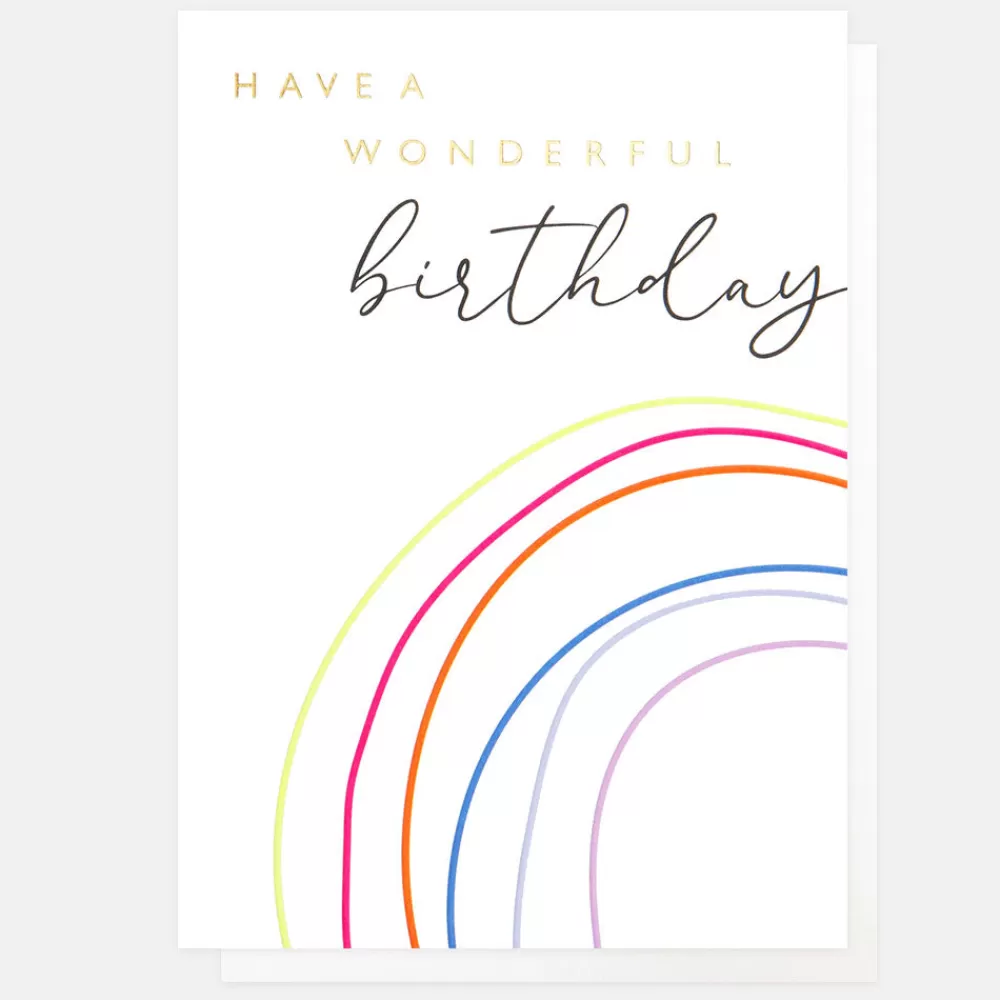 Rainbow Wonderful Birthday Card>Caroline Gardner Store