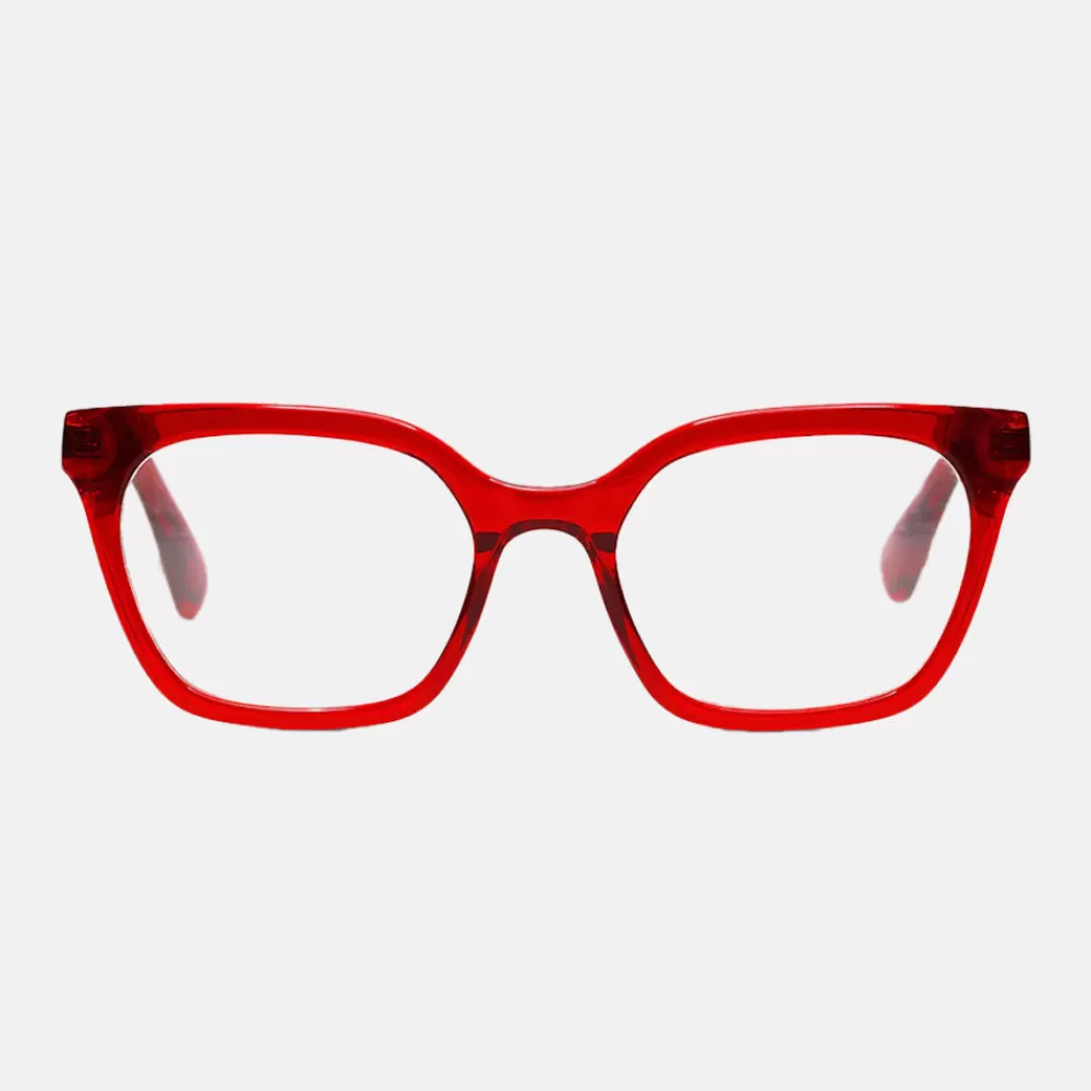 Red 'Overlook' Reading Glasses>Caroline Gardner Shop