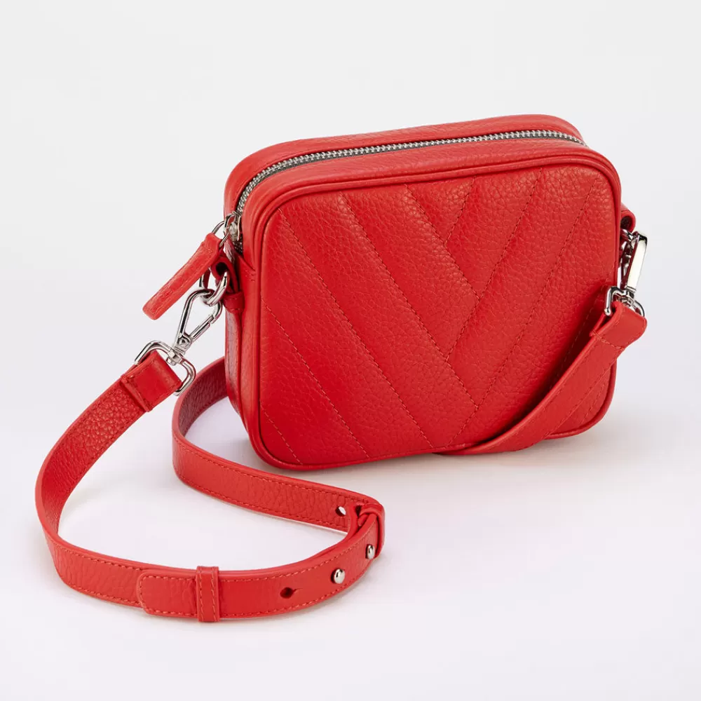 Red Quilted Mini Camera Bag>Caroline Gardner Best Sale