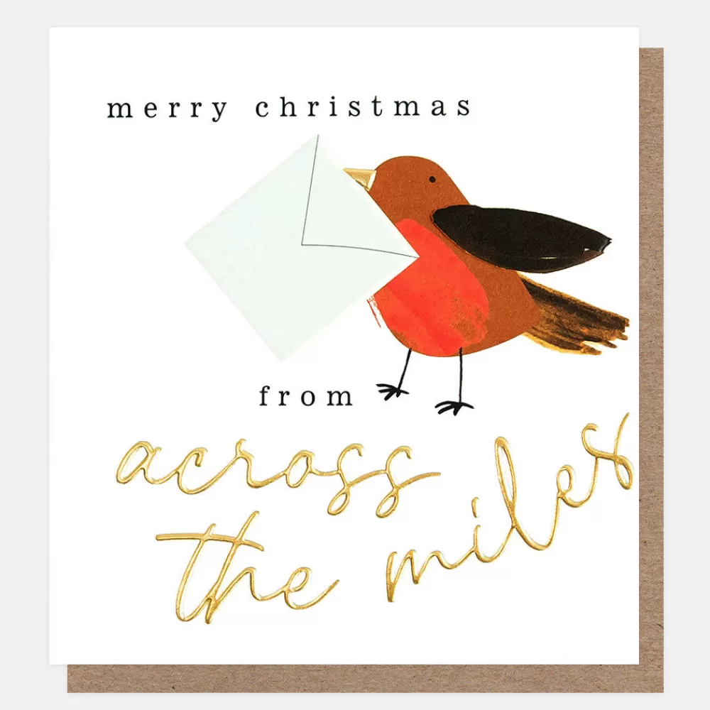 Robin Merry Christmas From Across The Miles Card>Caroline Gardner Best Sale