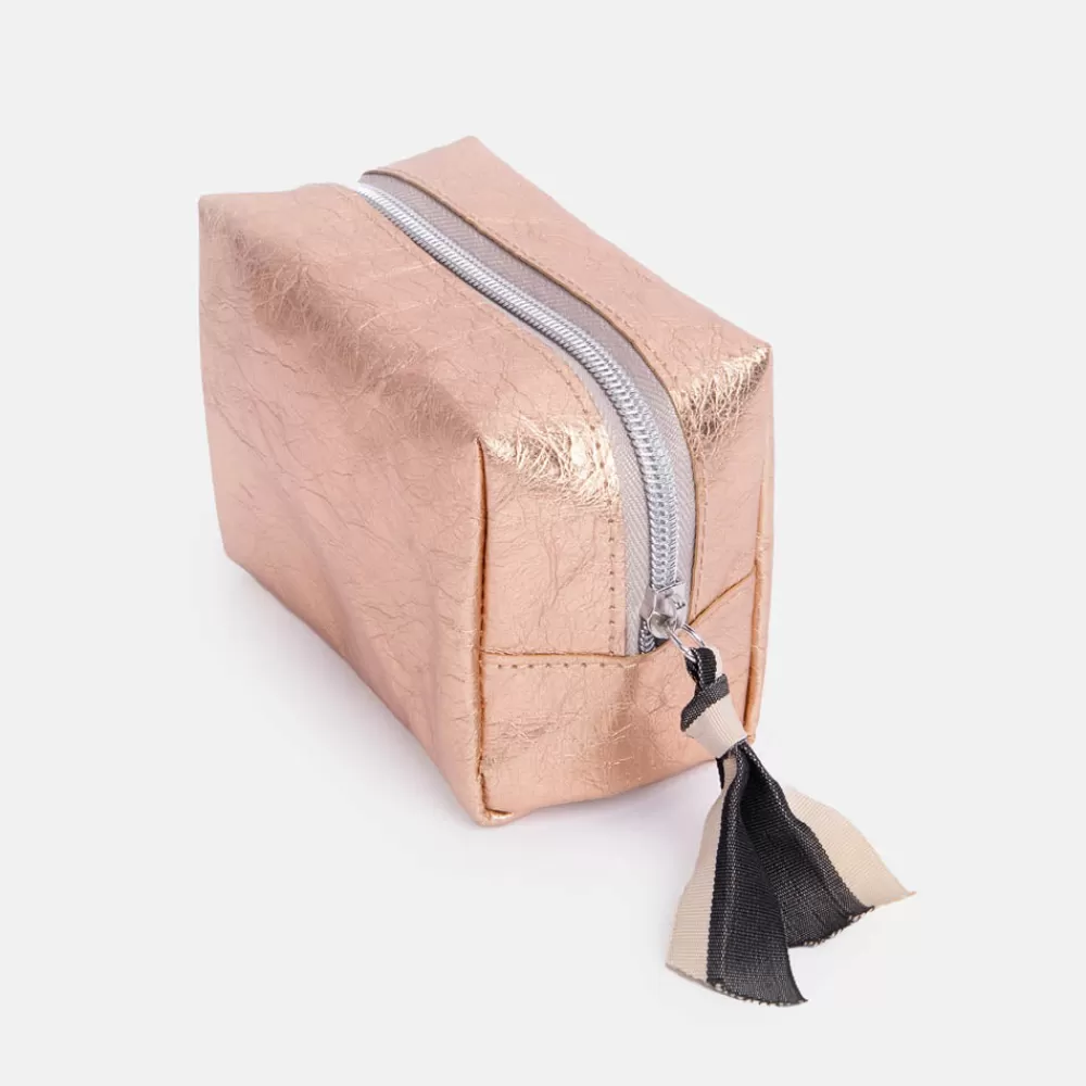 Rose Gold Mini Cube Cosmetic Bag>Caroline Gardner Hot