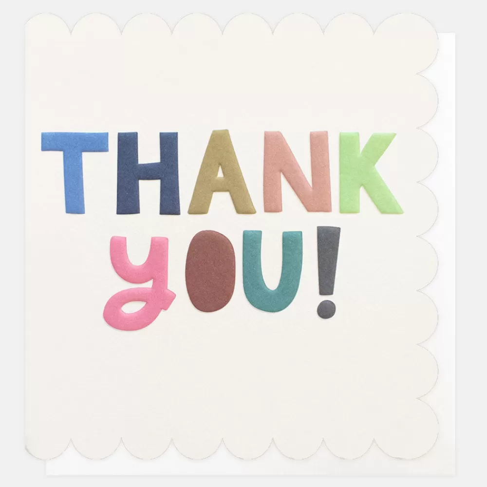 Scallop Thank You Card>Caroline Gardner Best Sale