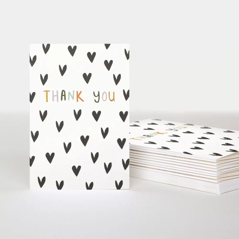 Scattered Hearts Thank You Notecards Pack of 10>Caroline Gardner Best