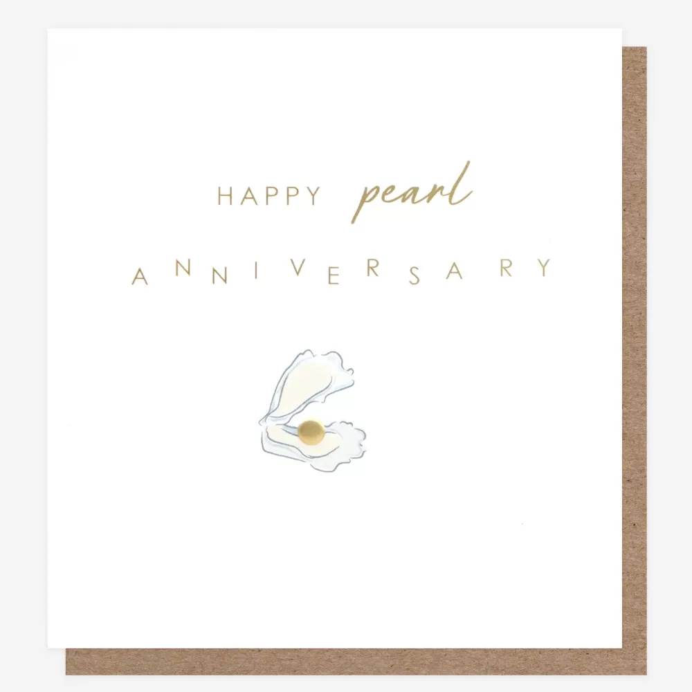 Shell Pearl Anniversary Card>Caroline Gardner Shop