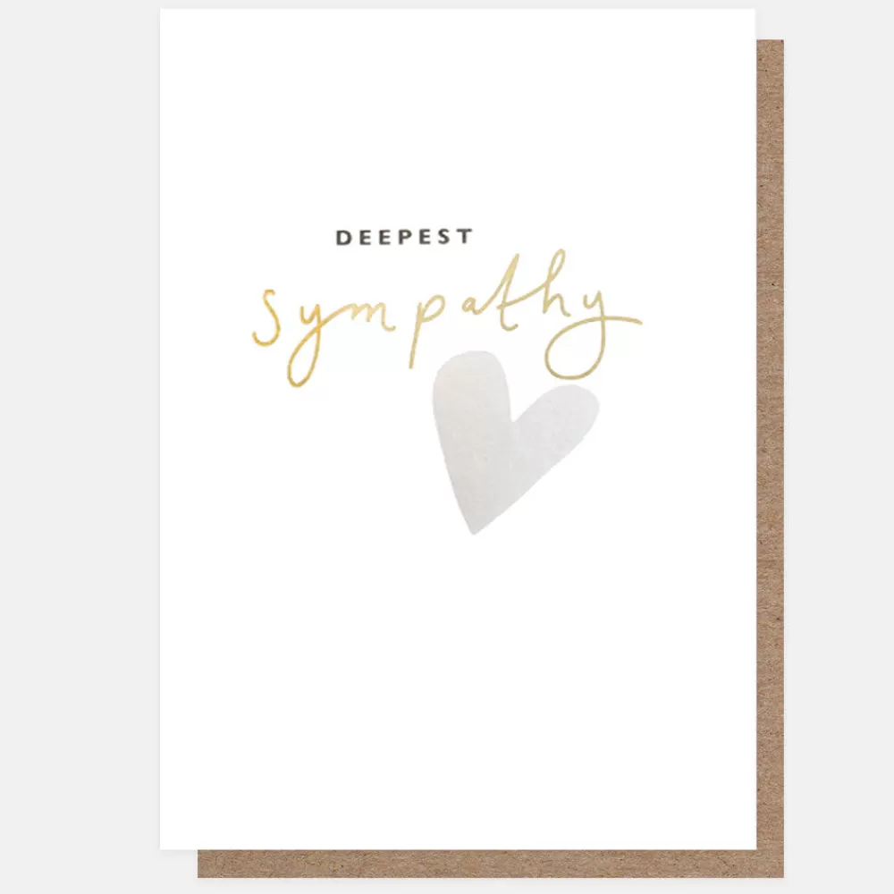 Silver Heart Deepest Sympathy Card>Caroline Gardner Sale