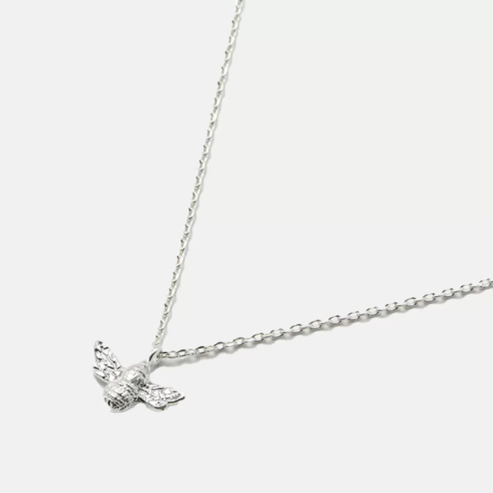 Silver Plated Bee Necklace>Caroline Gardner New