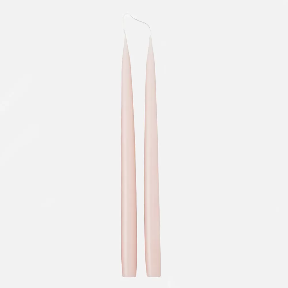 Soft Pink Tall Taper Dinner Candles Set of 2>Caroline Gardner Outlet