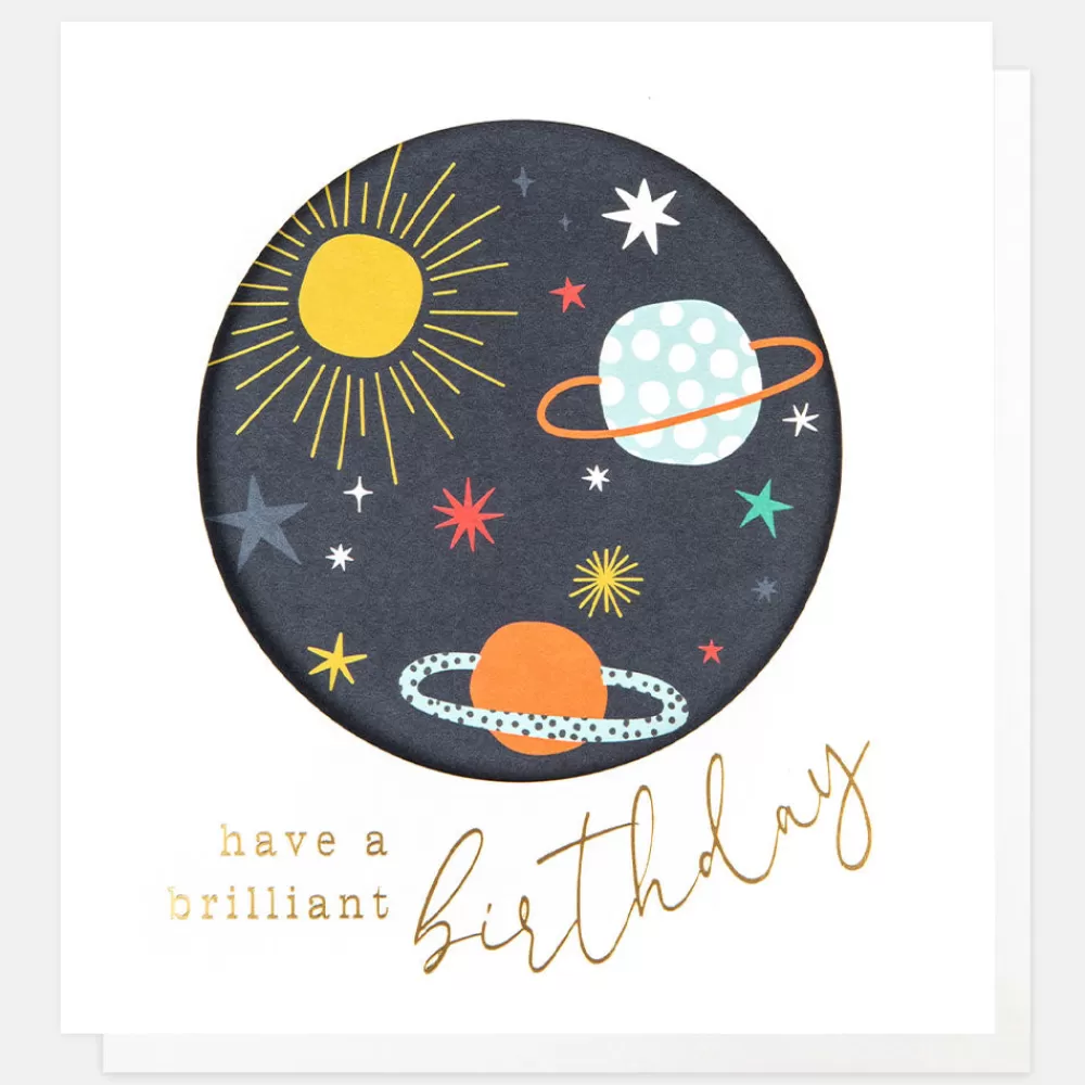 Space Planets Brilliant Birthday Card>Caroline Gardner Flash Sale