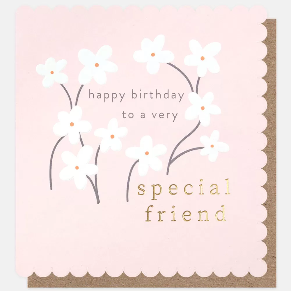 Special Friend Flowers Birthday Card>Caroline Gardner Store