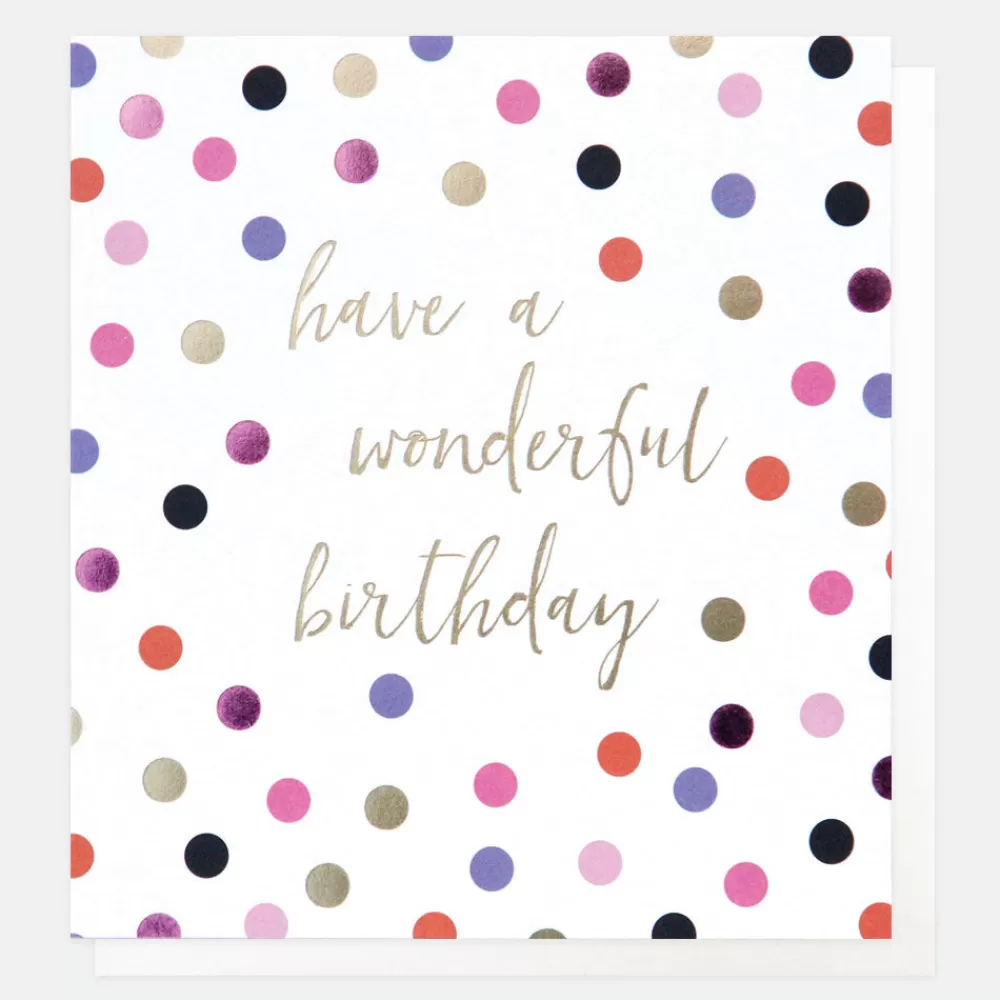 Spot Wonderful Birthday Card>Caroline Gardner Best