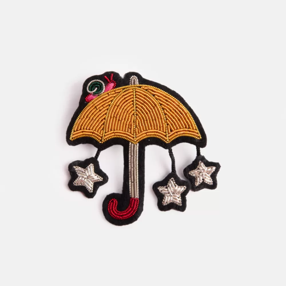 Starry Umbrella Hand Embroidered Brooch>Caroline Gardner Cheap