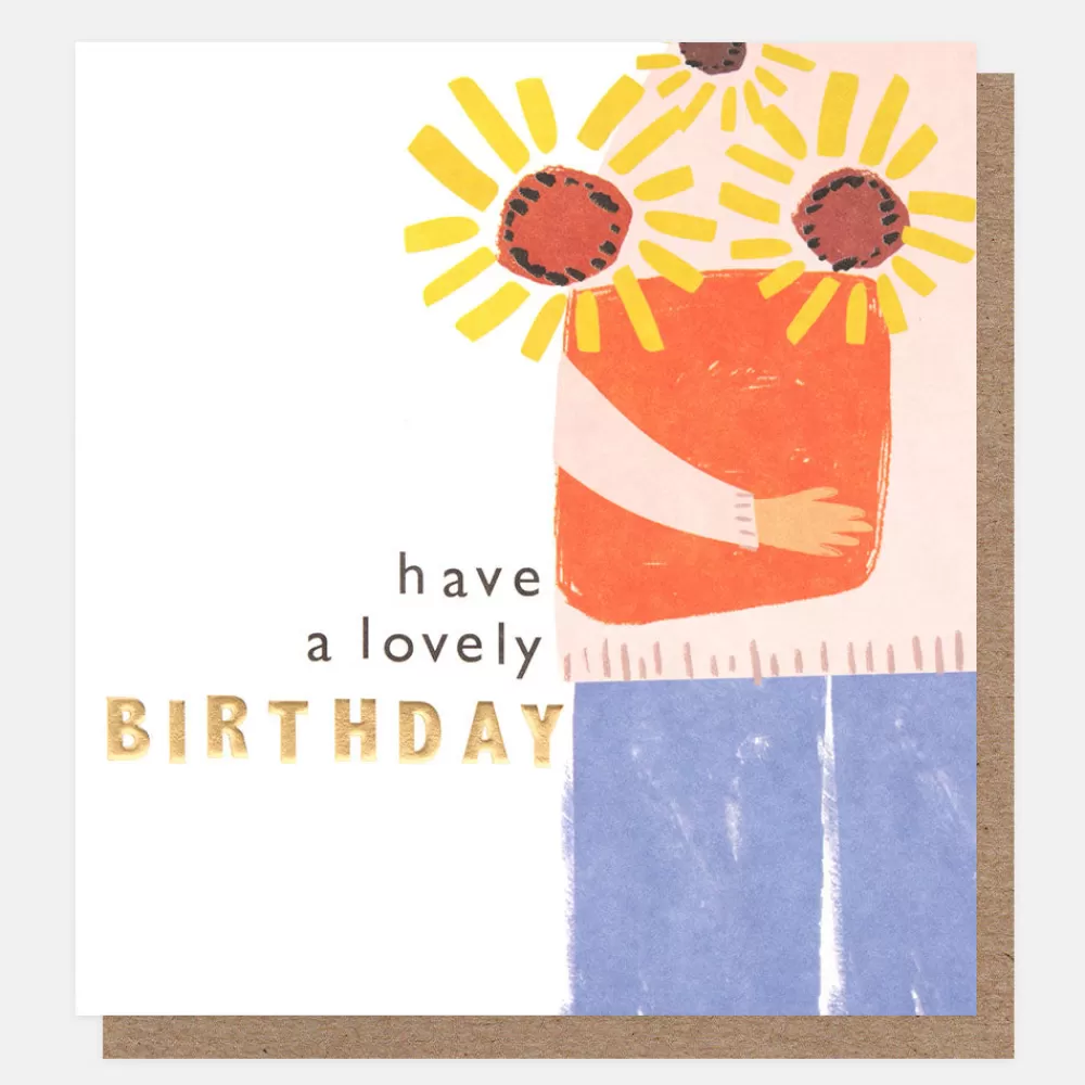 Sunflowers Lovely Birthday Card>Caroline Gardner Hot