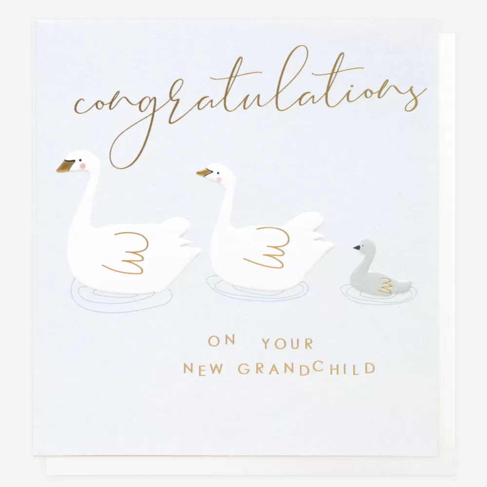 Swans New Grandchild Baby Card For Grandparent>Caroline Gardner Hot