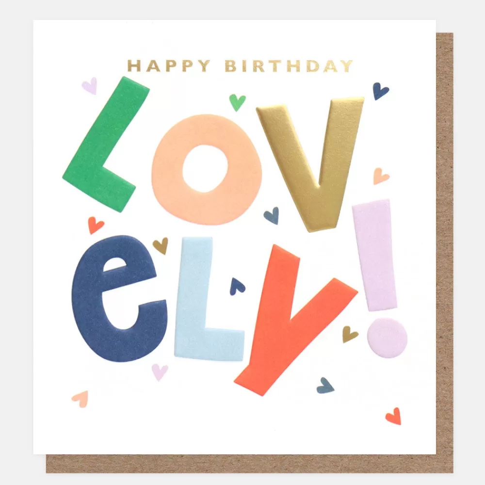 Text Lovely Confetti Birthday Card>Caroline Gardner Cheap