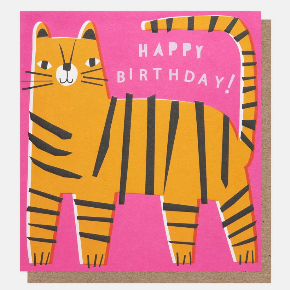 Tiger Happy Birthday Card>Caroline Gardner Online