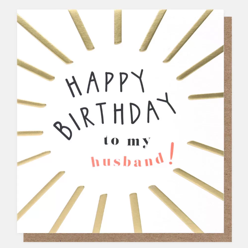 To My Husband Sunshine Birthday Card>Caroline Gardner Shop