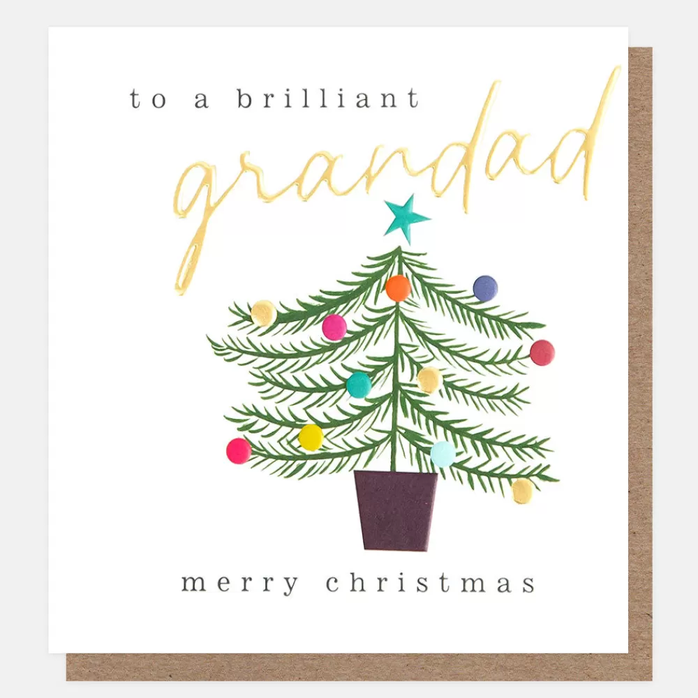 Tree & Baubles Christmas Card For Grandad>Caroline Gardner Shop