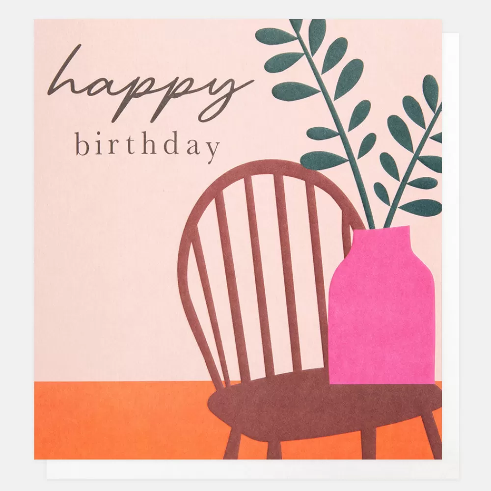 Vase On Chair Birthday Card>Caroline Gardner Best Sale