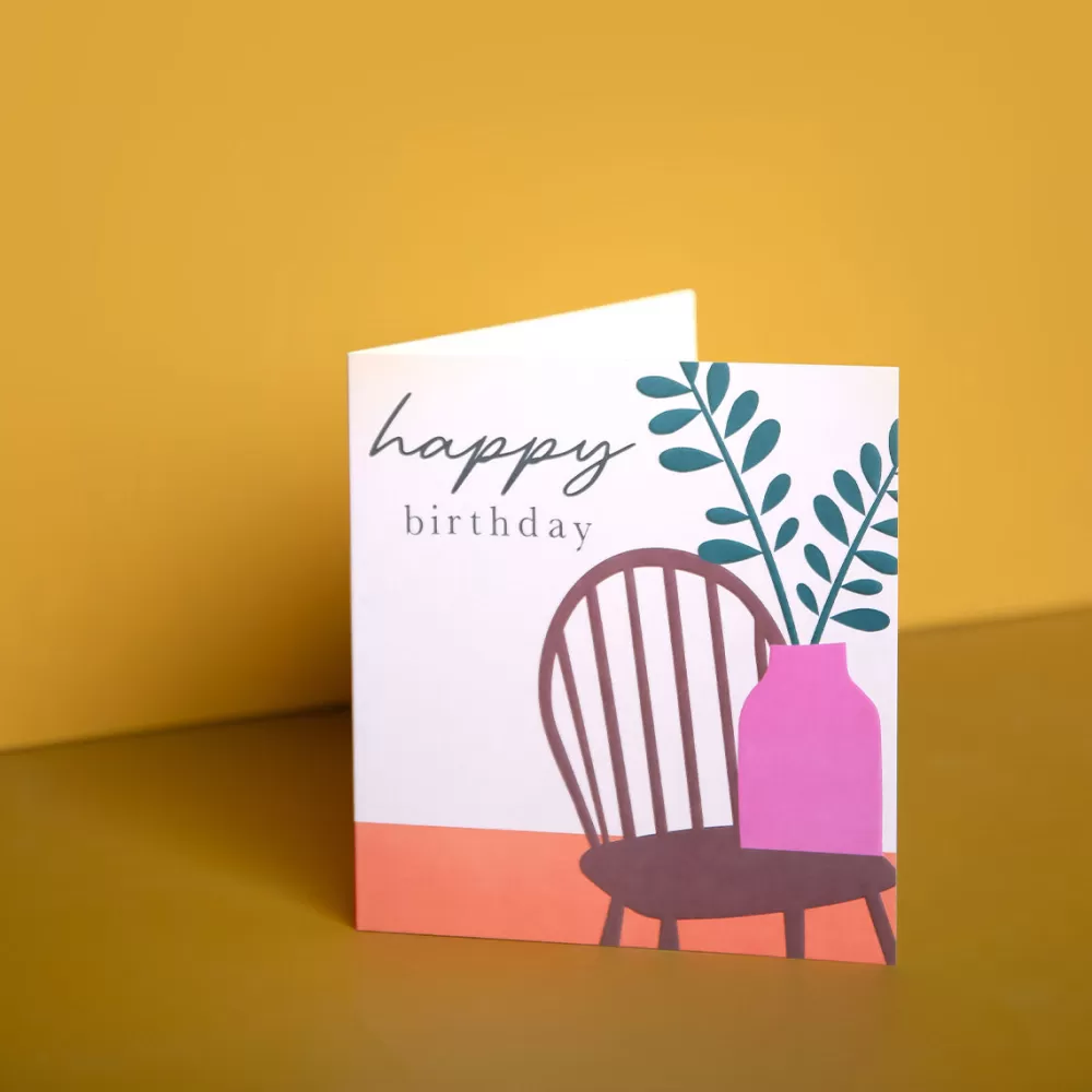 Vase On Chair Birthday Card>Caroline Gardner Best Sale