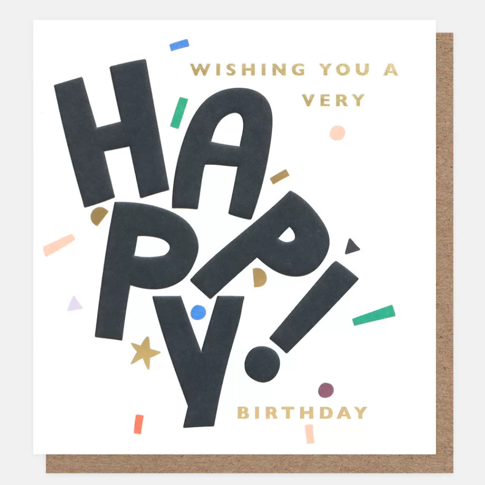 Very Happy Birthday Confetti Birthday Card>Caroline Gardner Best