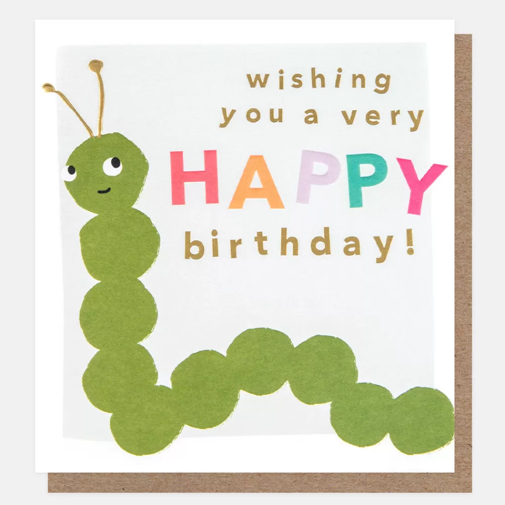 Wishing You A Very Happy Birthday Caterpillar Birthday Card>Caroline Gardner Shop