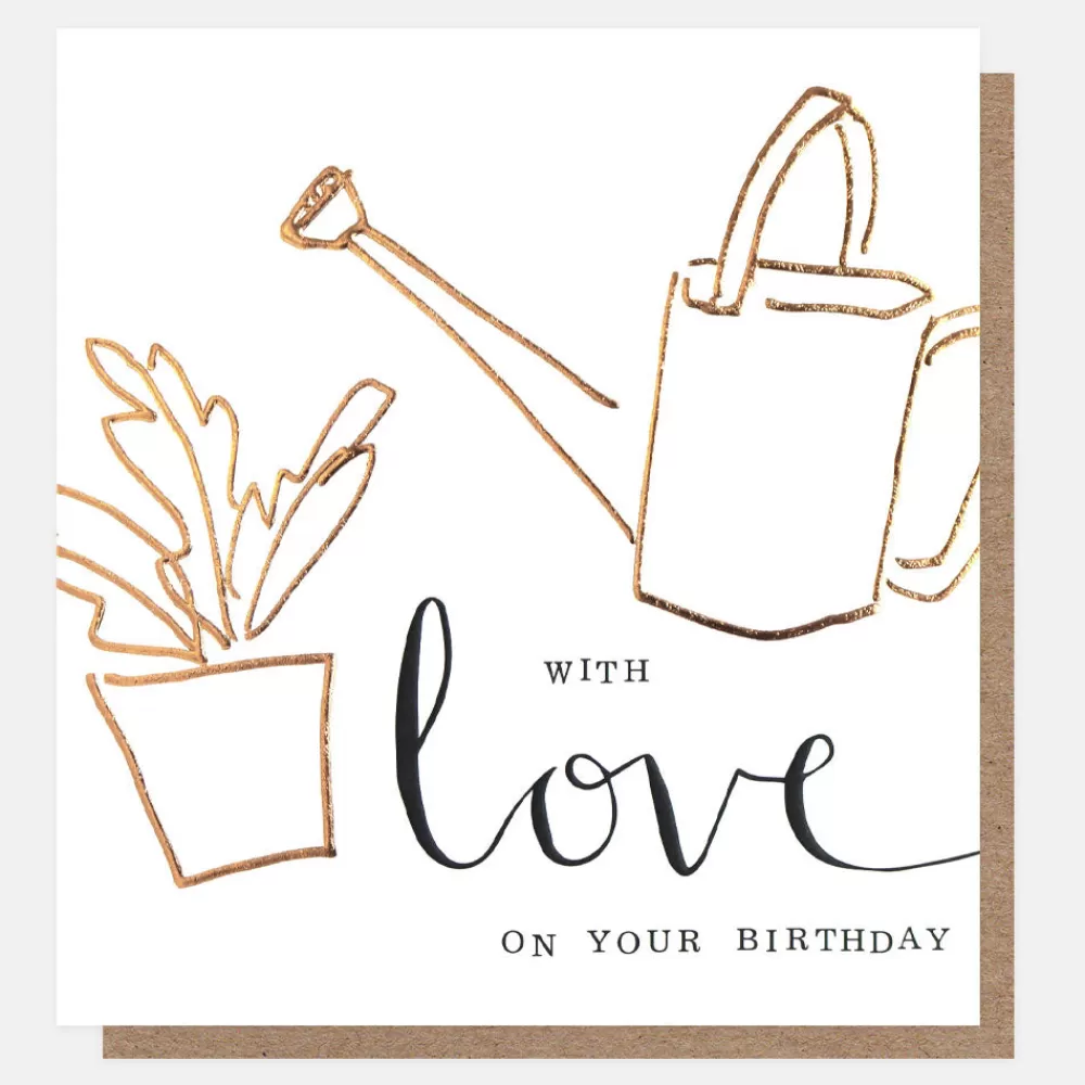 With Love Watering Can Birthday Card>Caroline Gardner Hot