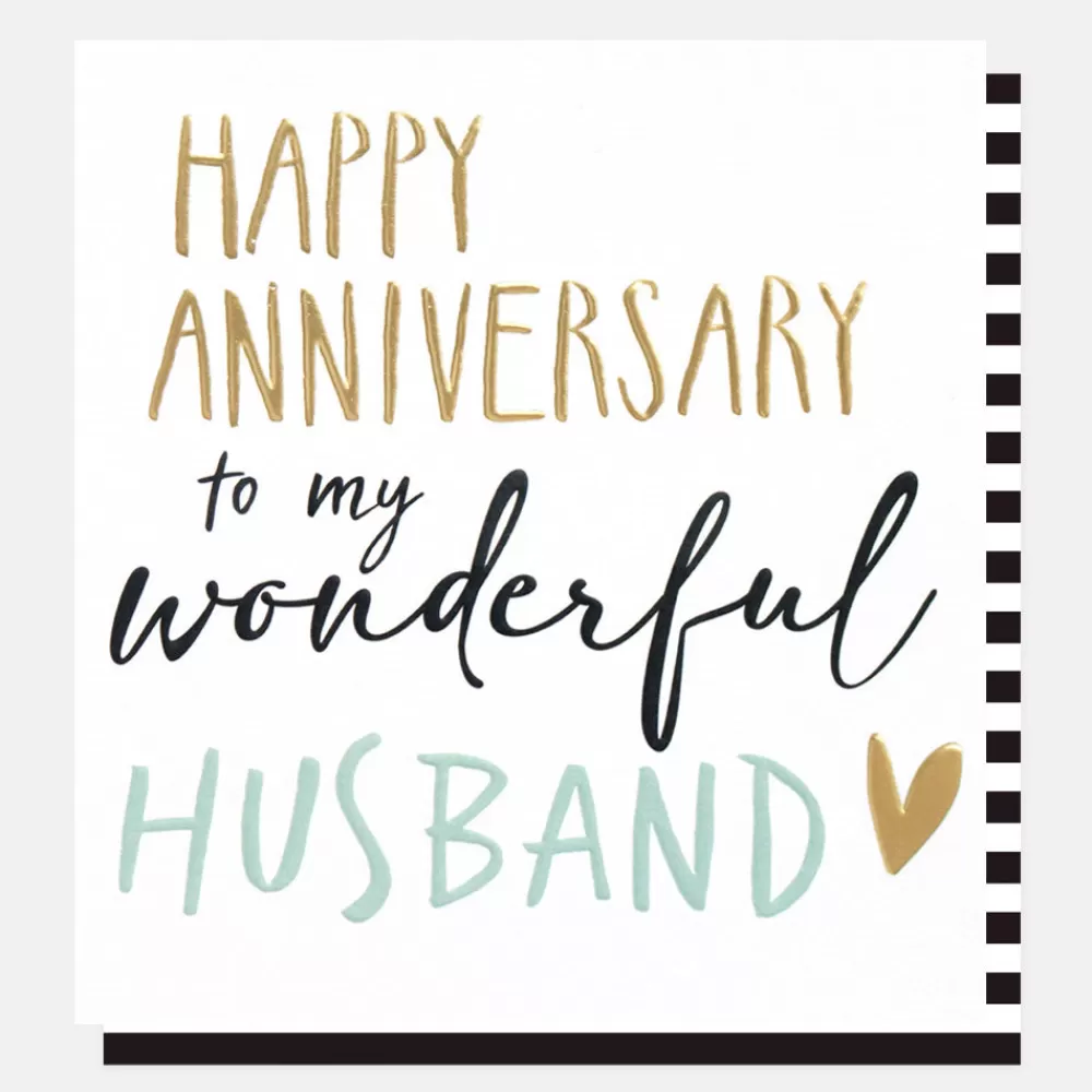 Wonderful Husband Anniversary Card>Caroline Gardner Hot