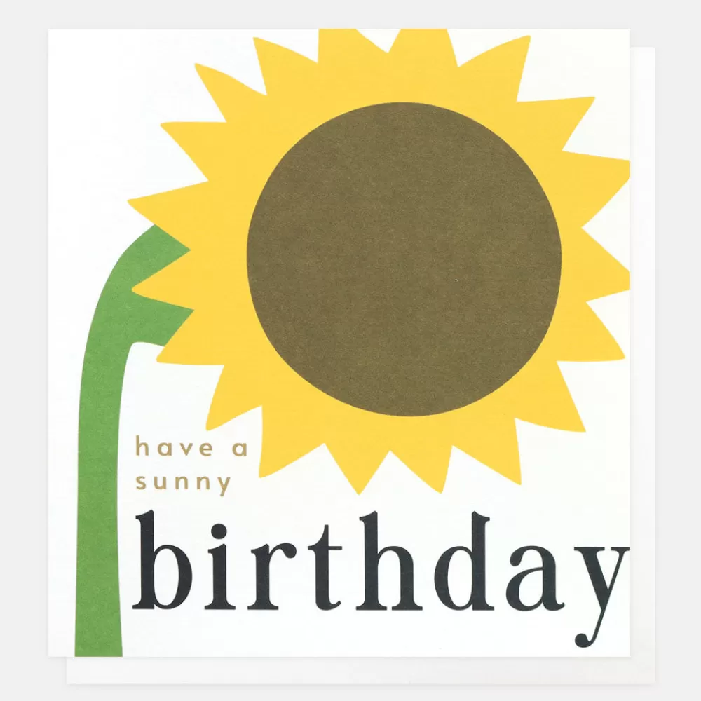 Yellow Sunflower Birthday Card>Caroline Gardner Discount